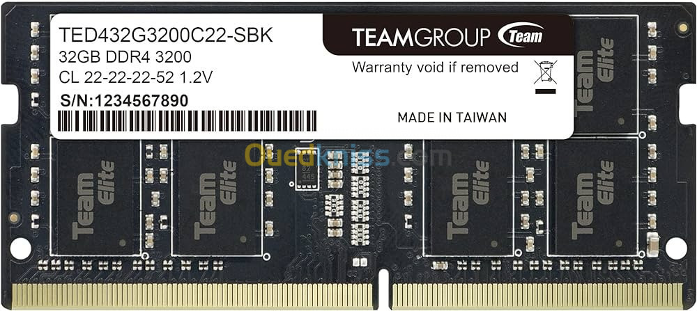 RAM TEAMGROUP ELITE 32GB DDR4 3200MHZ DESKTOP