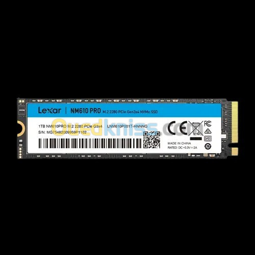 LEXAR NM610 PRO 1TB - SSD M.2 NVME - DISQUE DUR INTERNE