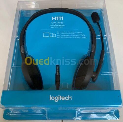 CASQUE LOGITECH H111 FILAIRE JACK AVEC MICRO ( PC / SMART PHONE )