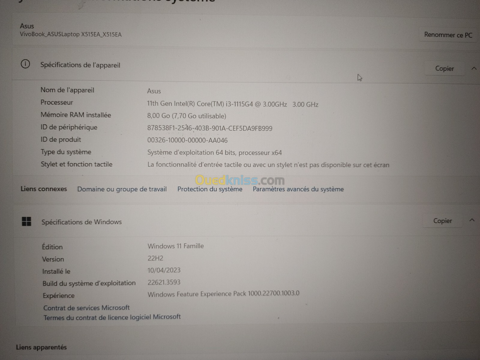 Asus laptop X515EA_X515EA