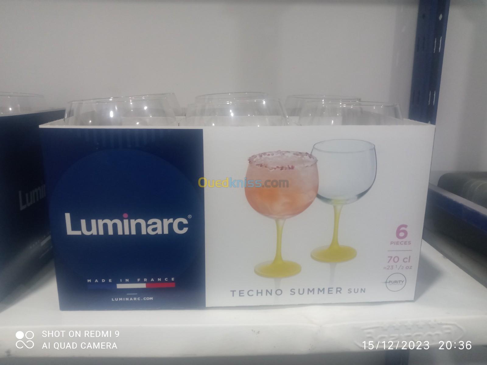 أكواب زجاجية لوميناك و إكلات Verre à Cocktail 70 cL (Par 6) - Luminarc & 52 cL (Par 4) - Éclat 