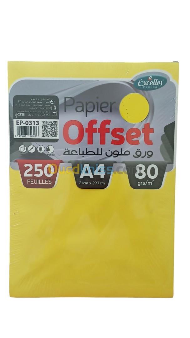 PAPIER OFFSET JAUNE EXCELLES A4 80GR