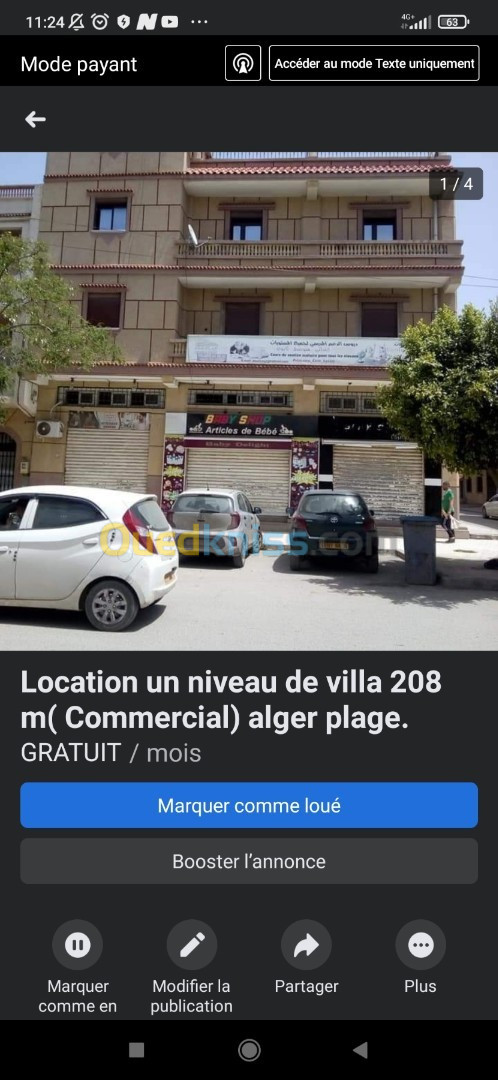 Location Niveau De Villa F6 Alger Bordj el bahri