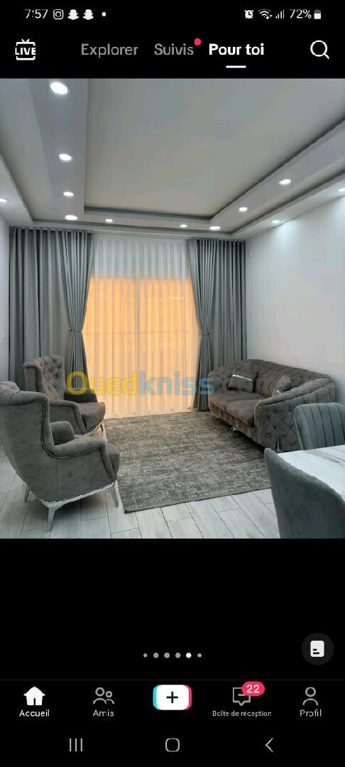 Vente Appartement F2 Alger Bordj el kiffan