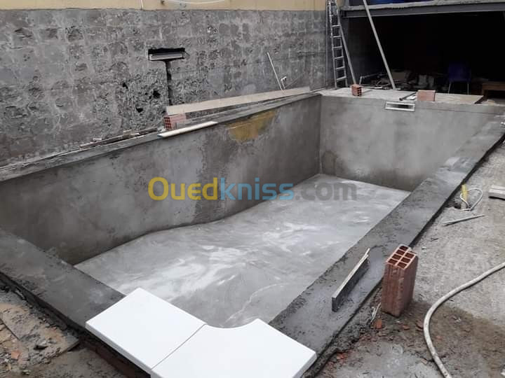  Construction piscine بناء المسابح