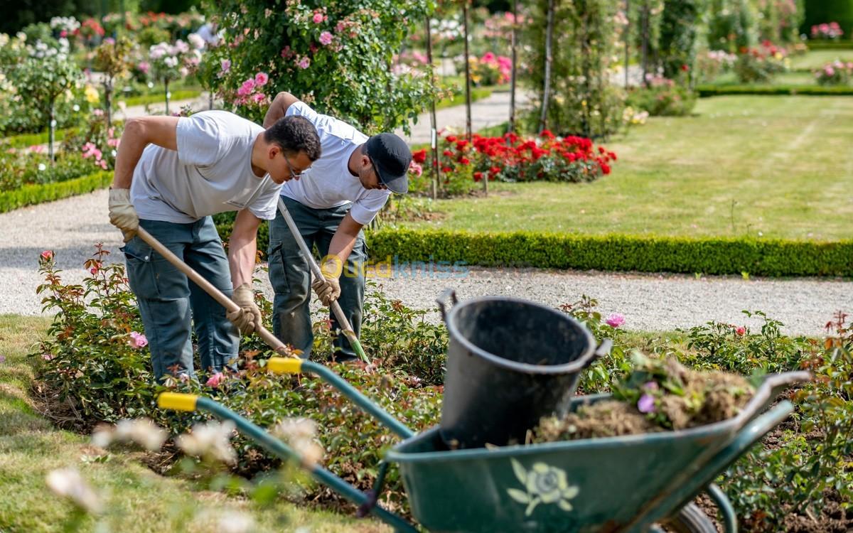 Jardinage تقطيع وقص الأشجار وخدمات البيت تهديم او رفع جميع نفيات المنزل ثقة 