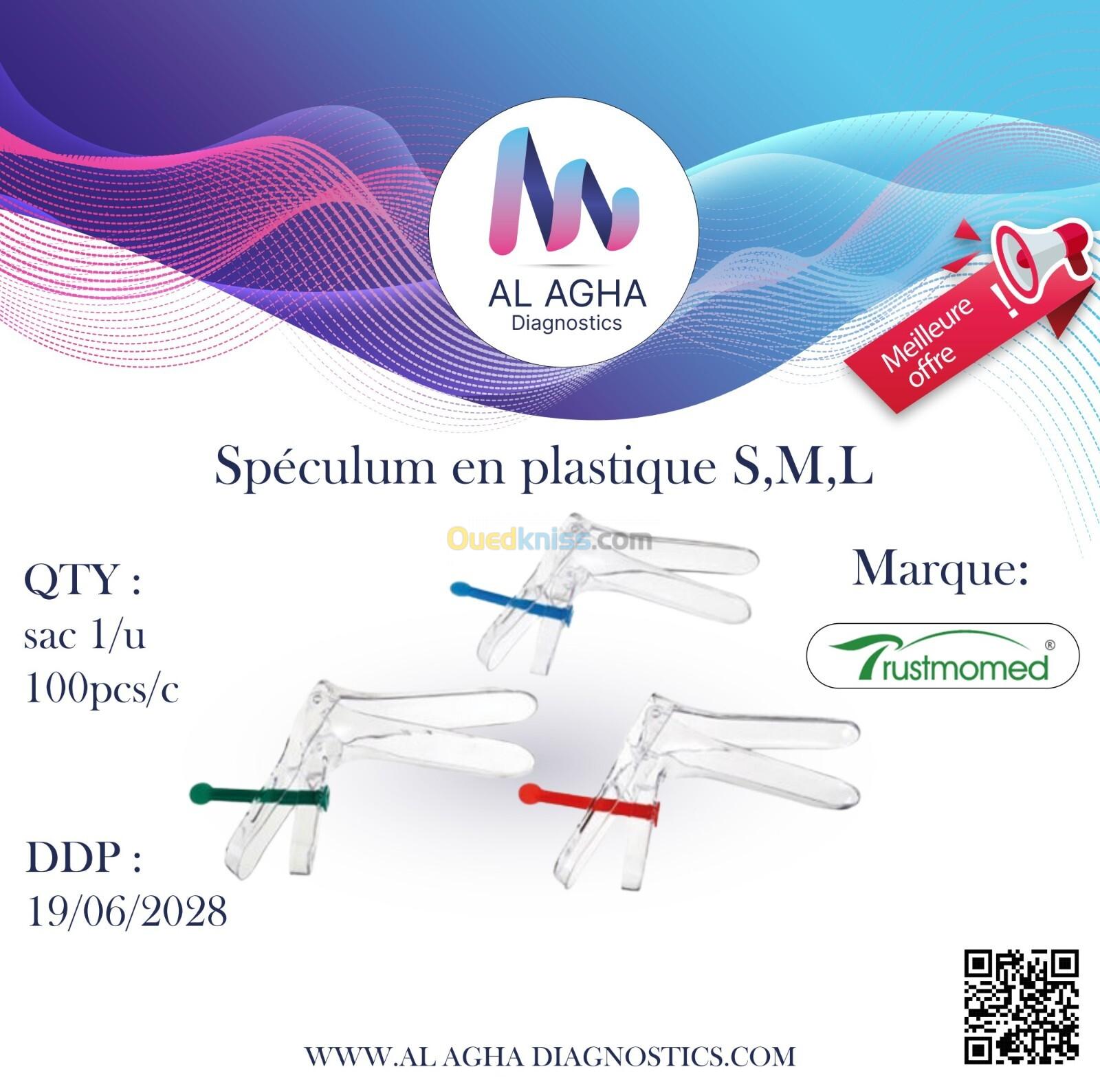 Spéculum en plastique S,M,L