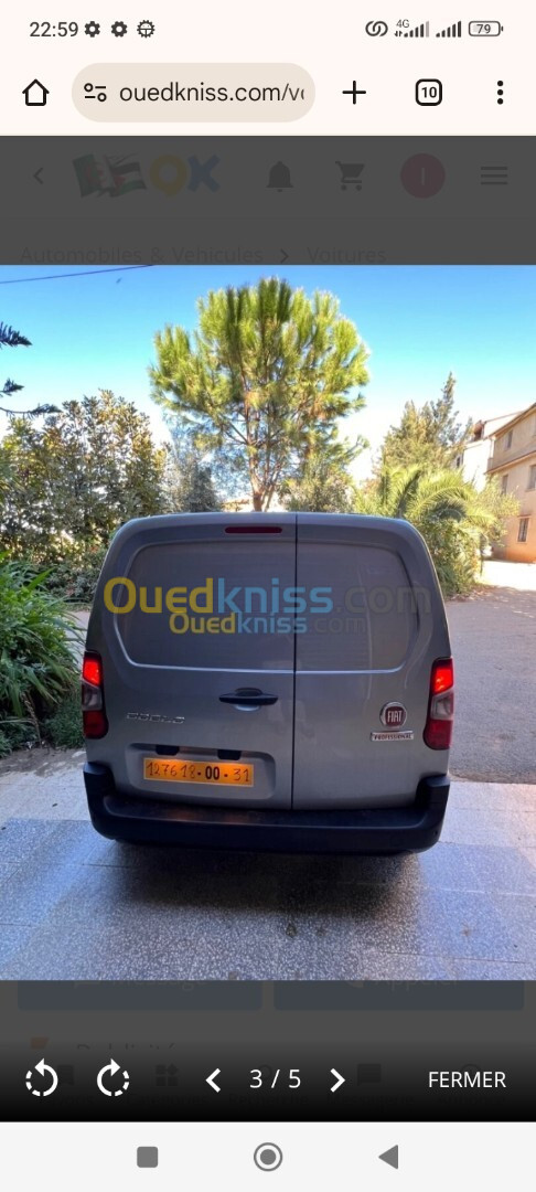 Fiat Doblo dz 1 place 2024 Dz