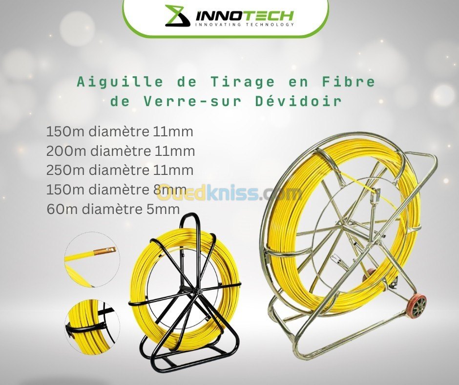 Aiguille de tirage de câble fibre optique 