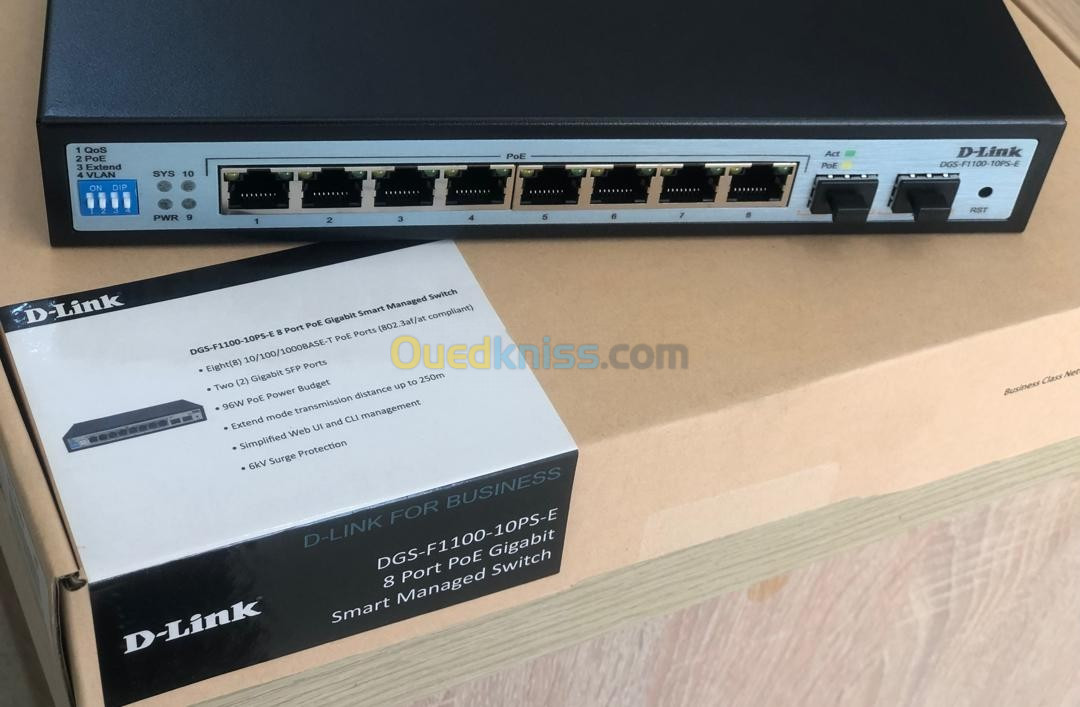 SWITCH 10 PORTS DGS-F1100-10PS-E