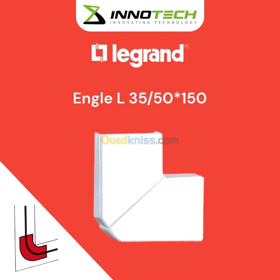 Angle LEGRAND DLP  35/50x80  Angle / Intérieur / Extérieur / plat resau informatique 