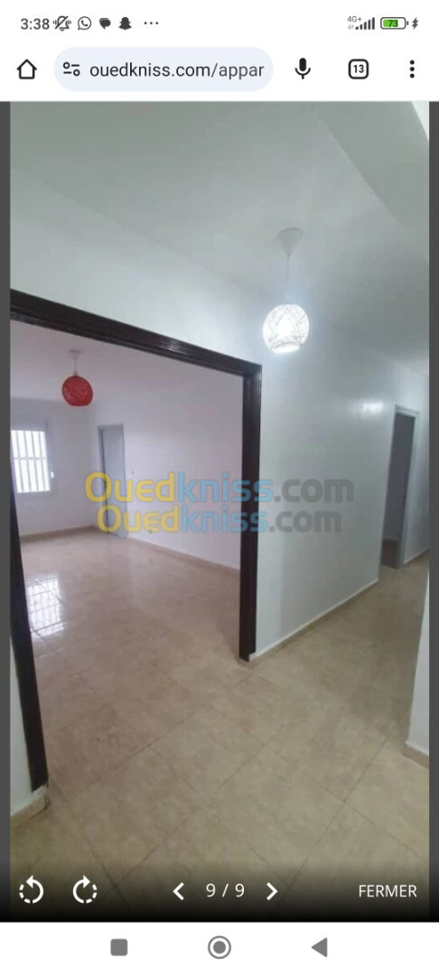 Location Appartement F3 Alger Said hamdine