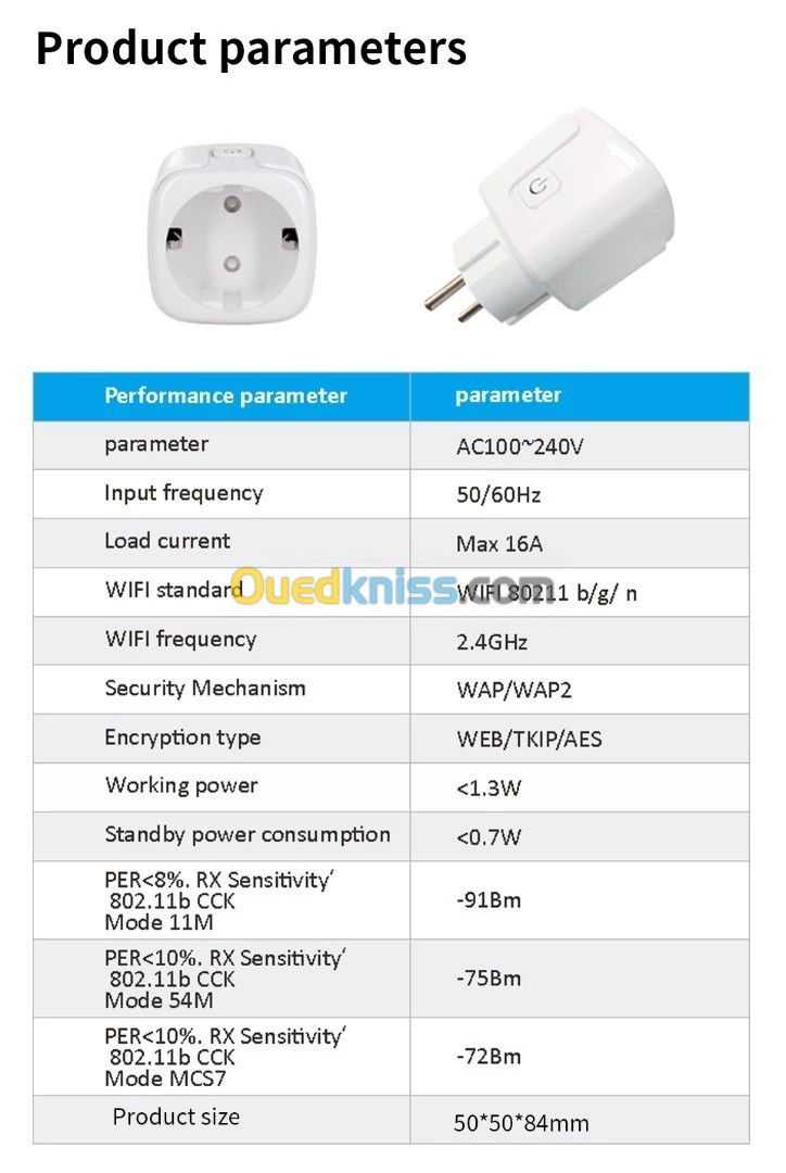 Prise WiFi Intelligente 16A