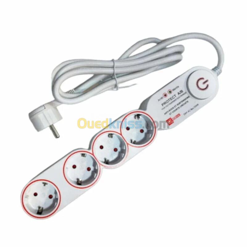 MULTIPRISE AVEC PROTECTION 1.5M 04 Prises CAMELEC 