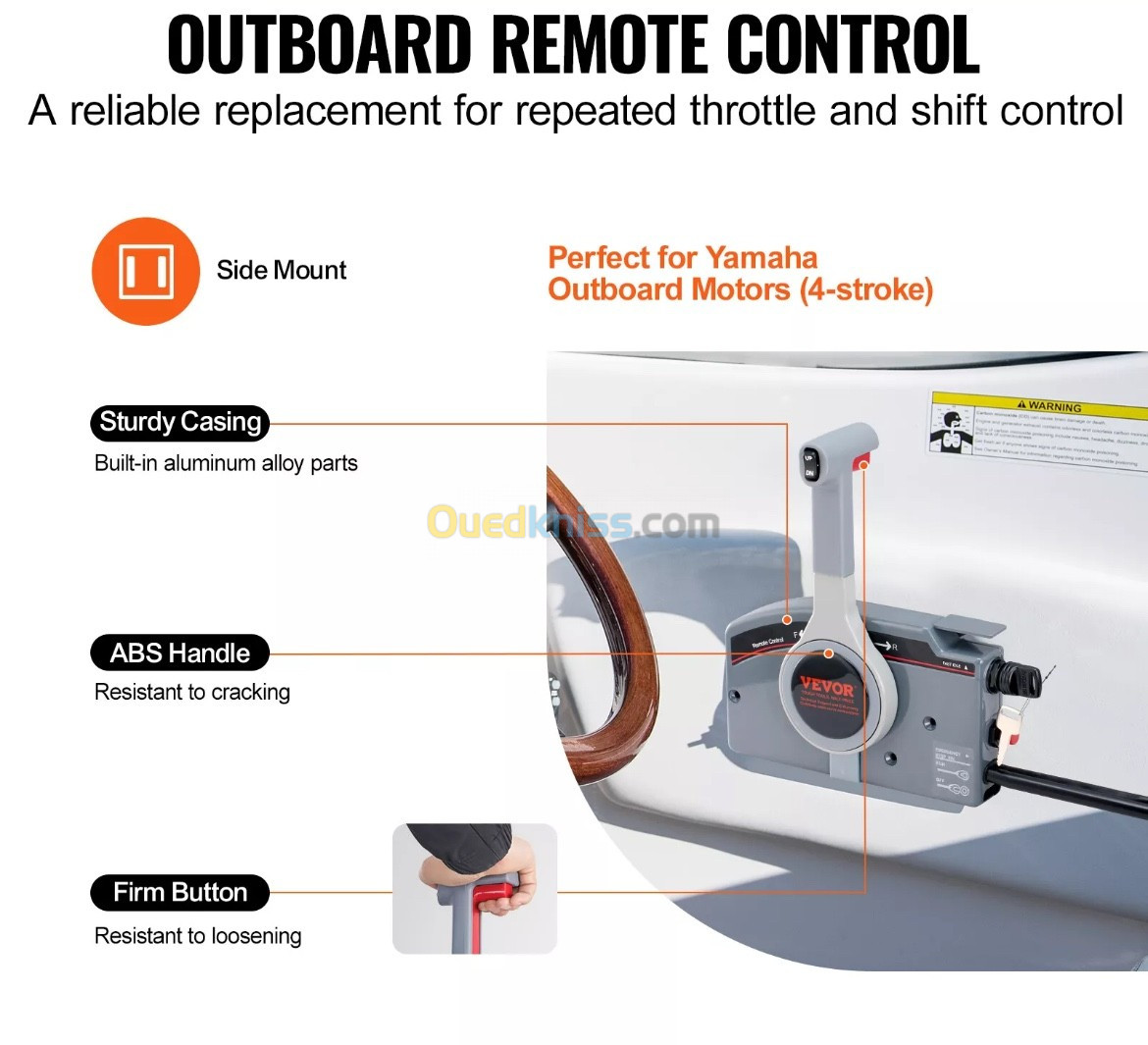 Boîtier Commande manette bateau hors-bord Mercury, Yamaha, Evinrude Johnson, neuf sous emballage