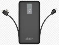 POWER BANK D-TECH DP10H 10000MAH  USB/USB TYPE C / LIGHTINING