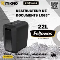 Fellowes Destructeur De Documents LX65 Coupe Croisée P4 - 22litre