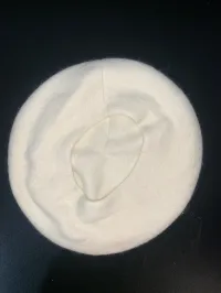 Béret, blanc doublé
