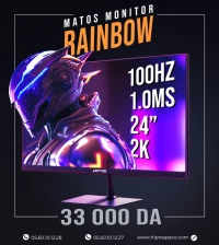 ECRAN GAMINIG MATOS 24" RAINBOW MSG24K 100HZ 2K 1MS IPS