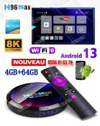 Tv Box NOUVEAU H96 Max 4/64 Android 13 / 8K