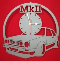 Horloge murale métallique 