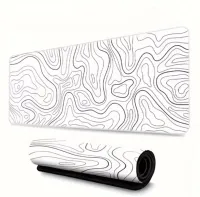 Tapis De Souris XXXL Black & White Abstract 900mmX400mm