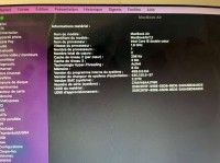 Macbook air 2017 8/128go
