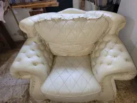 Fauteuille 4 place cuir véritable italien كرسي بذراعين لأربعة مقاعد مصنوع من الجلد الإيطالي الأصلي