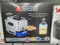 Friteuse SEB Semi Pro Filtration Automatique 2300W, 3.5L, Inox/Noir/Bleu - FR804000 - 