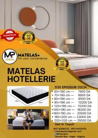 PROMOTION DES MATELAS D30 HOTTE QUALITÉ TOUT LES DIMENSION 