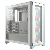 CORSAIR ICUE 4000X RGB TEMPERED GLASS (BLANC)