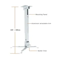 Support Plafond et murale DATASHOW Projecteur universel 100-180cm en aluminium