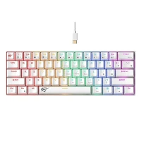 CLAVIER MECANIQUE HAVIT KB903L 60% RGB RED SWITCH WHITE