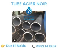TUBE ACIER NOIRE ÉTIRÉ SANS SOUDER A SOUDE GALVANISE FILTE 