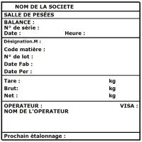 TICKET DE PESÉES DATA INTEGRITY BALANCE BASCULE MIZANE 
