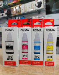 Pack Bouteille Encre CANON GI-490_2410_3410 (BK-C-M-Y) ORIGINAL