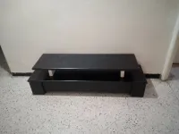Table basse TV bois rouge