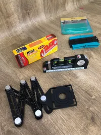 Pack professionnel (مسطرة المتعددة الزوايا+مسطرة الخاصة بحفظ المنحنيات+ جهاز القياس المحترف)