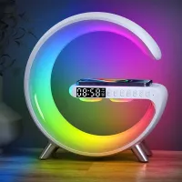 Mini Lumière Ambiante Colorée Chargeur Sans Fil Audio