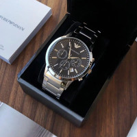 hommes-emporio-armani-classic-chronograph-black-dial-steel-kolea-tipaza-algerie