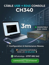 Câble console Usb Rj45 Cisco 3 m