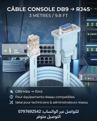 Câble console VGA-Rj45 DB9 3m
