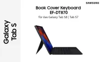 POCHETTE BOOK COVER KEYBOARD GALAXY TAB S7 / S7 5G /  TAB S8