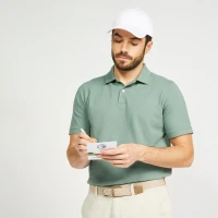 INESIS Polo de Golf Manches Courtes Homme Mw500 Vert
