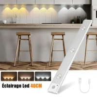 Lampe LED Rechargeable avec Détecteur De Mouvement Intérieur 3 Modes 