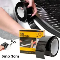 Bande décorative K5D Nano fibre de carbone 5m pour carrosserie auto