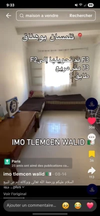 Vente Appartement F3 Tlemcen Mansourah