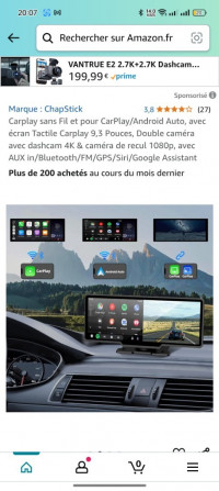 accessoires-auto-ecran-voiture-camera-de-surveillance-dashcam-recul-tlemcen-algerie