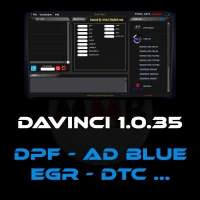 Activation DAVINCI V1.0.35 DERNIÈRE VERSION DPF EGR DTC ADBLUE OFF