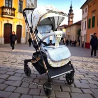 Poussette Rotative 360 -DGR- Réversible Compacte de luxe-vidalia
